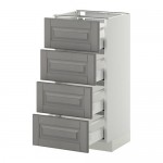 METOD/MAXIMERA напольн шкаф 4 фронт панели/4 ящика METOD/MAXIMERA напольн шкаф 4 фронт панели/4 ящика