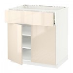 МЕТОД / ФОРВАРА Нплн шк д/врч пнл/ящ/плк/2дв - Рингульт глянцевый кремовый, белый МЕТОД / ФОРВАРА Нплн шк д/врч пнл/ящ/плк/2дв - Рингульт глянцевый кремовый, белый