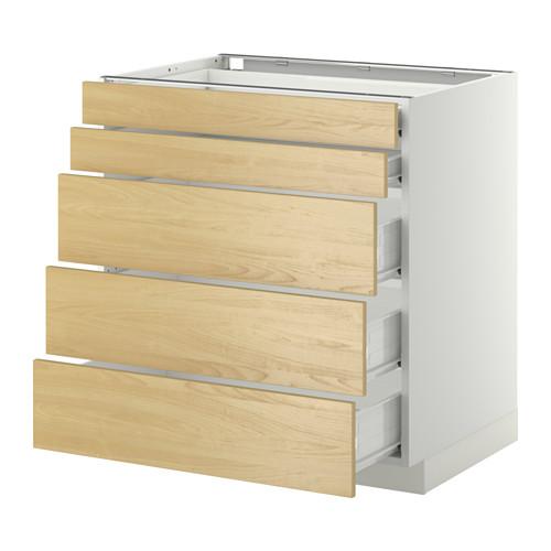 МЕТОД / ФОРВАРА Нплн шк 5фрнт/2нзк/3срд ящ - белый, Тингсрид под березу, 80x60 см МЕТОД / ФОРВАРА Нплн шк 5фрнт/2нзк/3срд ящ - белый, Тингсрид под березу, 80x60 см