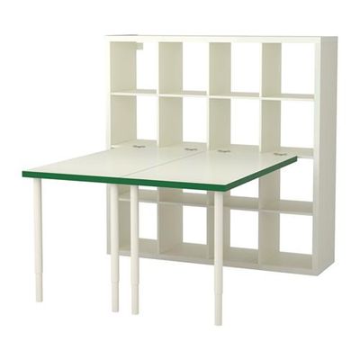 Afkeer Opmerkelijk porselein Kallax tafel combinatie - wit / groen / wit (s79123055) - reviews,  prijsvergelijkingen