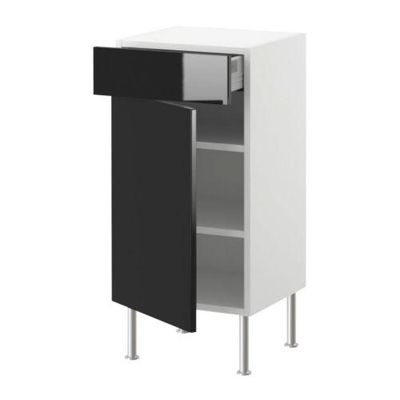 ФАКТУМ Напольн шкаф с полкой/ящиком/дверью - Абстракт черный, 60x37 см ФАКТУМ Напольн шкаф с полкой/ящиком/дверью - Абстракт черный, 60x37 см