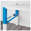 ПОЛЬ Письменный стол - белый/синий