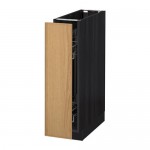 МЕТОД Напол шкаф/выдв внутр элем - Экестад дуб, под дерево черный