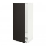 МЕТОД Высок шкаф д холодильн/мороз - белый, Кунгсбакка антрацит, 60x60x140 см МЕТОД Высок шкаф д холодильн/мороз - белый, Кунгсбакка антрацит, 60x60x140 см