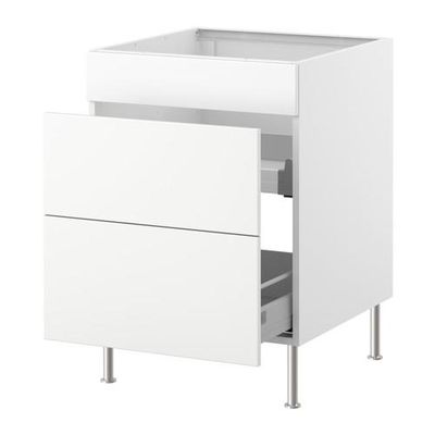 ФАКТУМ Напол шк п/мйк с 2 ящ/2 фрнт пнл - Аплод белый, 80 см ФАКТУМ Напол шк п/мйк с 2 ящ/2 фрнт пнл - Аплод белый, 80 см