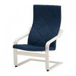 ПОЭНГ Кресло - Эдум темно-синий, белый ПОЭНГ Кресло - Эдум темно-синий, белый