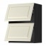 METOD навесной шкаф/2 дверцы, горизонтал черный/Будбин белый с оттенком 60x80 см