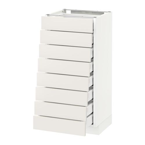 METOD/MAXIMERA наполн шкаф 8 фронт/8 низк ящиков оцинковка METOD/MAXIMERA наполн шкаф 8 фронт/8 низк ящиков оцинковка