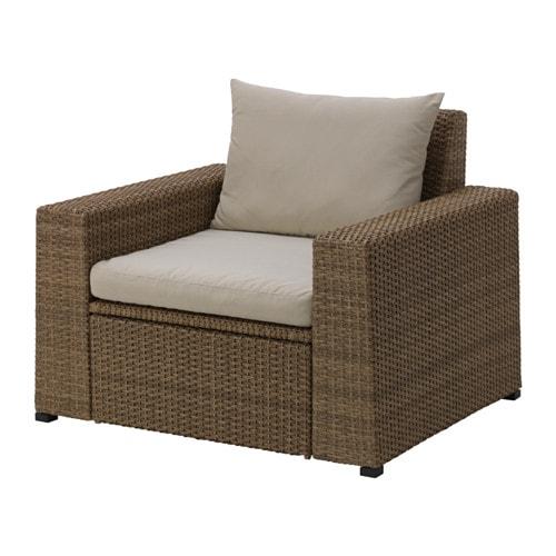 СОЛЛЕРОН Садовое кресло - коричневый/Холло бежевый СОЛЛЕРОН Садовое кресло - коричневый/Холло бежевый