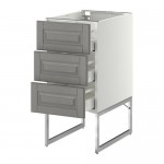 МЕТОД / МАКСИМЕРА Нплн шк 3 фрнт/3 средн ящика - белый, Будбин серый, 40x60x60 см МЕТОД / МАКСИМЕРА Нплн шк 3 фрнт/3 средн ящика - белый, Будбин серый, 40x60x60 см