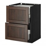 МЕТОД / ФОРВАРА Наполн шк 2 фрнт/3 средн ящ - под дерево черный, Эдсерум под дерево коричневый, 60x60 см МЕТОД / ФОРВАРА Наполн шк 2 фрнт/3 средн ящ - под дерево черный, Эдсерум под дерево коричневый, 60x60 см