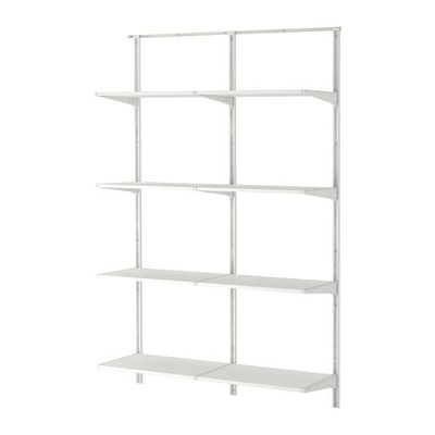 АЛЬГОТ Настенная шина/полки - 132x40x196 см АЛЬГОТ Настенная шина/полки - 132x40x196 см