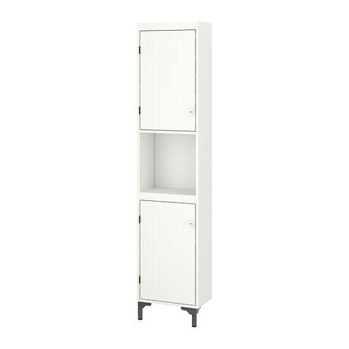 SILVERÅN шкаф высокий,2дверный белый 40x25x183.5 cm