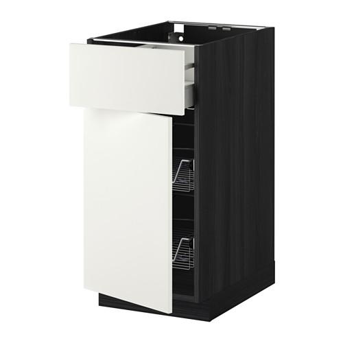 METOD/MAXIMERA напольн шкаф с пров корз/ящ/дверью METOD/MAXIMERA напольн шкаф с пров корз/ящ/дверью