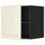 МЕТОД Верх шкаф на холодильн/морозильн - под дерево черный, Будбин белый с оттенком, 60x60 см