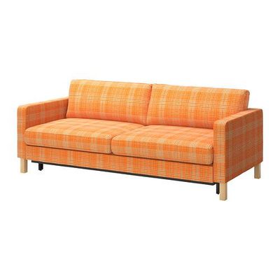 КАРЛСТАД Чехол на 3-местный диван-кровать - Юси оранжевый