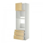 МЕТОД / ФОРВАРА Выс шкаф д/дхвк/комб дхвк+двр/3ящ - 60x60x200 см, Тингсрид под березу, белый МЕТОД / ФОРВАРА Выс шкаф д/дхвк/комб дхвк+двр/3ящ - 60x60x200 см, Тингсрид под березу, белый