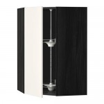 МЕТОД Угл нвсн шкф с вращающ секц - под дерево черный, Веддинге белый, 68x100 см МЕТОД Угл нвсн шкф с вращающ секц - под дерево черный, Веддинге белый, 68x100 см