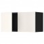 МЕТОД Навесной шкаф с 2 дверями - под дерево черный, Веддинге белый