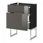 МЕТОД / ФОРВАРА Наполн шк 2 фрнт/3 средн ящ - 60x37x60 см, Рингульт глянцевый серый, под дерево черный МЕТОД / ФОРВАРА Наполн шк 2 фрнт/3 средн ящ - 60x37x60 см, Рингульт глянцевый серый, под дерево черный