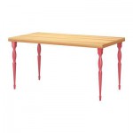 ТОРНЛИДЕН/НИПЕН Стол - сосновый шпон/красный ТОРНЛИДЕН/НИПЕН Стол - сосновый шпон/красный