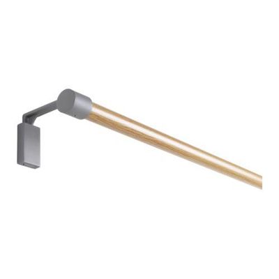 ГОНГБАР Гардинный карниз с аксессуарами - естественный, 140 см