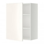 METOD шкаф навесной с полкой белый/Веддинге белый 60x38.6x80 cm