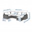 SOLLERÖN модульный угл 4-мест диван, садовый