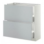 МЕТОД / ФОРВАРА Напольный шкаф с 2 ящиками - 80x37 см, Веддинге серый, белый МЕТОД / ФОРВАРА Напольный шкаф с 2 ящиками - 80x37 см, Веддинге серый, белый