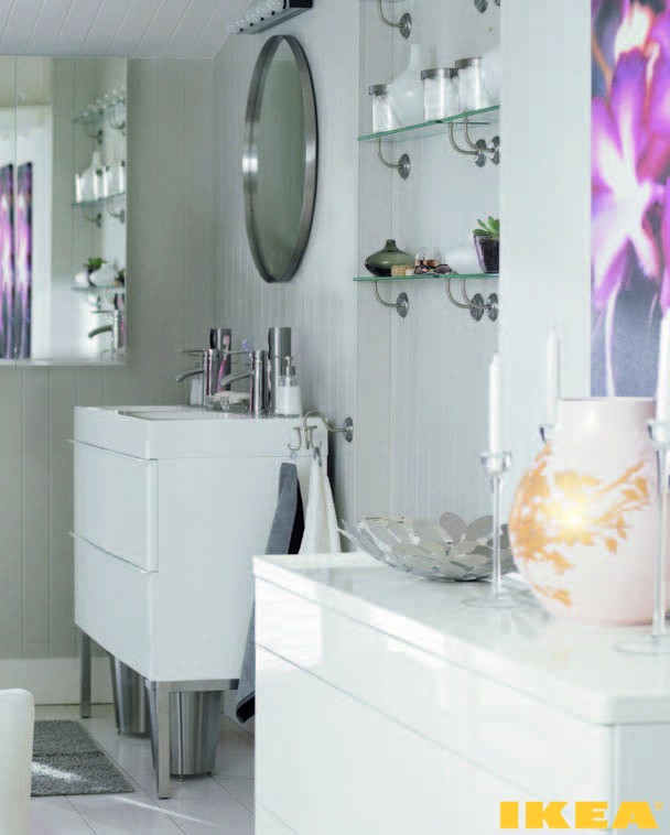 Интерьер ванной комнаты ИКЕА