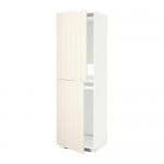 МЕТОД Высок шкаф д холодильн/мороз - белый, Хитарп белый с оттенком, 60x60x200 см