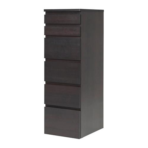 Malm Chest Of Drawers With 6, Ikea Malm 6 Drawer Dresser Directions