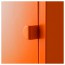 ЛИКСГУЛЬТ Шкаф - металлический/оранжевый