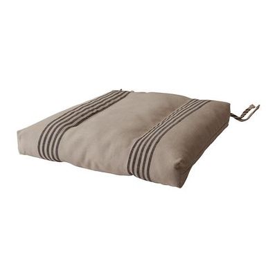 УЛЛА-МАЙ Подушка на стул - бежевый/черный, 35/45x37x7 см