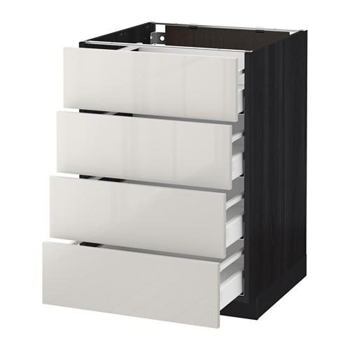 METOD/MAXIMERA напольн шкаф 4 фронт панели/4 ящика