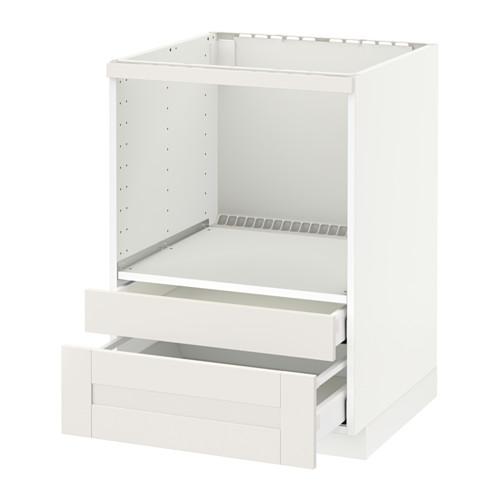МЕТОД / МАКСИМЕРА Напольн шк д/комб СВЧ/ящики - белый, Сэведаль белый