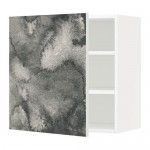 МЕТОД Шкаф навесной с полкой - белый, Кальвиа с печатным рисунком, 60x60 см МЕТОД Шкаф навесной с полкой - белый, Кальвиа с печатным рисунком, 60x60 см
