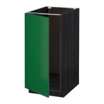 МЕТОД Наполный шкаф д/мойки/мусорн конт - Флэди зеленый, под дерево черный МЕТОД Наполный шкаф д/мойки/мусорн конт - Флэди зеленый, под дерево черный
