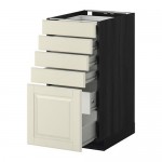 МЕТОД / ФОРВАРА Нплн шк 5фронт/4нзк/2срд ящ - под дерево черный, Будбин белый с оттенком, 40x60 см МЕТОД / ФОРВАРА Нплн шк 5фронт/4нзк/2срд ящ - под дерево черный, Будбин белый с оттенком, 40x60 см