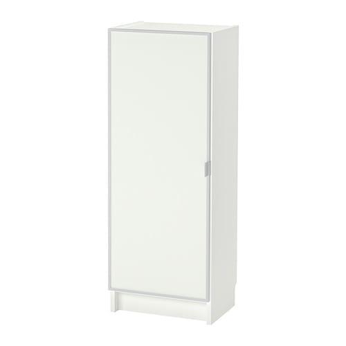 БИЛЛИ / МОРЛИДЕН Шкаф книжный со стеклянной дверью - белый/стекло