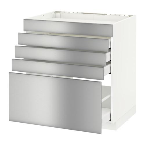 METOD/MAXIMERA напольн шк д/вар панели/5фасад/4ящ цвет алюминия METOD/MAXIMERA напольн шк д/вар панели/5фасад/4ящ цвет алюминия