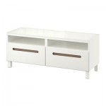 БЕСТО Тумба д/ТВ с ящиками - направляющие ящика, плавно закр, Марвикен белый