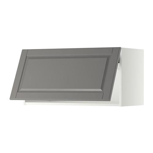 МЕТОД Горизонтальный навесной шкаф - белый, Будбин серый, 80x40 см