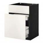 МЕТОД / МАКСИМЕРА Нап шк п/мойку/сорт мус/1дврц/2ящ - под дерево черный, Веддинге белый МЕТОД / МАКСИМЕРА Нап шк п/мойку/сорт мус/1дврц/2ящ - под дерево черный, Веддинге белый