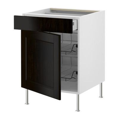 ФАКТУМ Напольн шкаф с пров корз/ящ/дверью - Рамшё черно-коричневый, 40 см ФАКТУМ Напольн шкаф с пров корз/ящ/дверью - Рамшё черно-коричневый, 40 см