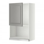 МЕТОД Навесной шкаф для СВЧ-печи - 60x100 см, Будбин серый, белый