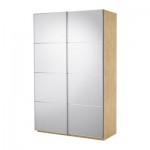 ПАКС Гардероб с раздвижными дверьми - зеркальное стекло/зеркальное стекло, 150x66x201 см ПАКС Гардероб с раздвижными дверьми - зеркальное стекло/зеркальное стекло, 150x66x201 см