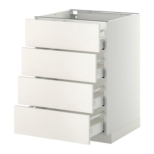 METOD/MAXIMERA напольн шкаф 4 фронт панели/4 ящика METOD/MAXIMERA напольн шкаф 4 фронт панели/4 ящика