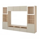 BESTÅ шкаф для ТВ, комбин/стеклян дверцы BESTÅ шкаф для ТВ, комбин/стеклян дверцы