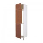 ФАКТУМ Выс шкаф для хол/мороз с 3 дверями - Эдель классический коричневый, 60x233/35 см